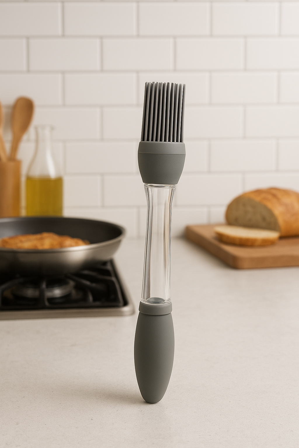Silicone Oil Brush Basting Pastry Brush for Grilling BBQ Baking